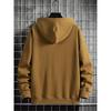 Men's Spring/Fall Knit Hooded Sweatshirt Plus Size Casual Sports Jacket