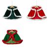 Thick Christmas Hooded Cloak Polyester Xmas Cape Soft Women Ponchos  Autumn Winter