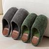 Premium Men's & Women's Warm Cotton Slippers, Non-slip Plush Indoor Silent Sandals for Autumn/Winter.