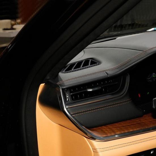 For -2024 Jeep Grand Cherokee Carbon Fiber Side Air Vent Outlet Cover Trim2*