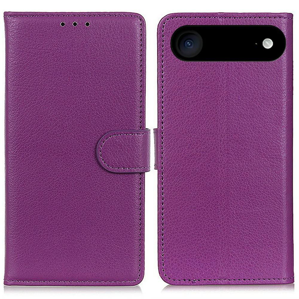 For iPhone 17 Air Wallet Case PU Leather Phone Cover Litchi Texture