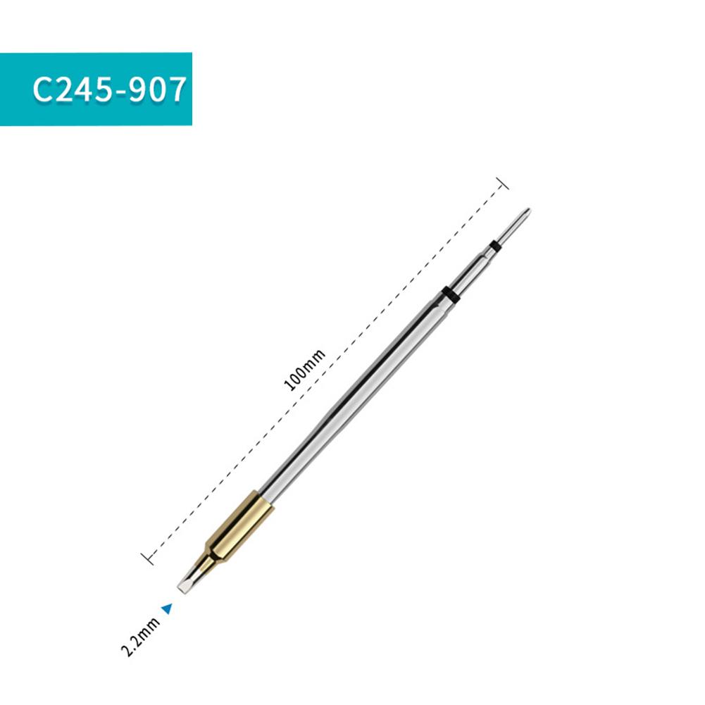 1x C245 Soldering Iron Tip Lead-Free Heating Core Spare Replacement Straight Tip For JBC Soldering Station