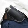 Funda de Cuero Rugoso Premium para Cuchillo EDC con Clip para Cinturón Soporte Ajuste Seguro Antiarañazos Estuche de Transporte para Cuchillo Plegable Equipo para Exteriores