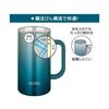 Thermos Vacuum Insulated Mug, 720ml, Blue-Green, Dishwasher Safe, Thermos Flask Design, Keeps Drinks Hot or Cold, Beer Mug, JDK-721C BLGR