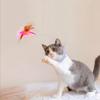 Cat Feather Collar Toy, Interactive Toys for Indoor Cats Self Play Funny Teaser Wand Neck Toy Feathers with Bell