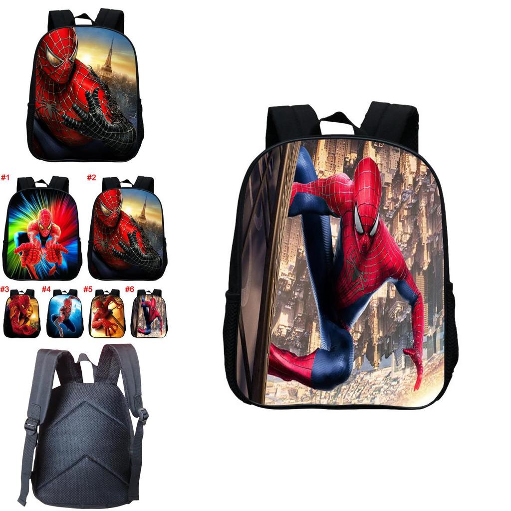 Spidermanfar From Home Kid Boys School Book Bag Backpack Shoulder Bags Rucksack