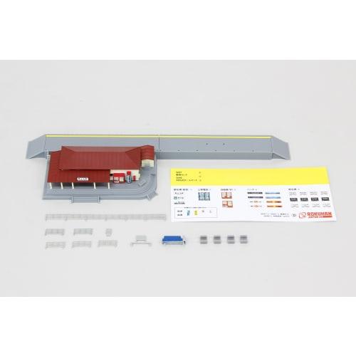 Rokuhan Z Gauge S047-2 Station Building Set Red