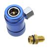 Pair A/C Air Condition Quick Coupler Adapter High Low Manifold Connector R1234YF Brass AC Manifold Gauge