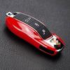 Red Remote Smart Key Shell Holder Cover For Porsche Cayenne Panamera Macan 911