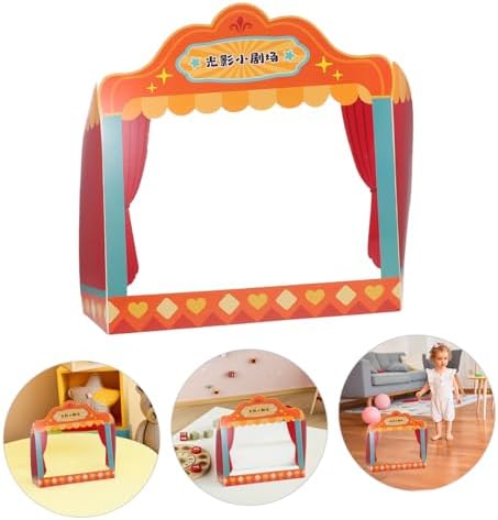 Abaodam Traditional Chinese Shadow Puppet Theater Paper Stage Creative Role Play Learning Toy Fine Motor Skills & Cultural Knowledge