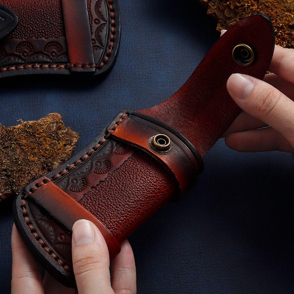 Pocket Hunt Kožený držák pouzdra Pouzdro na opasek Pouzdro na svítilnu Camp Outdoor Carry Fold Tool