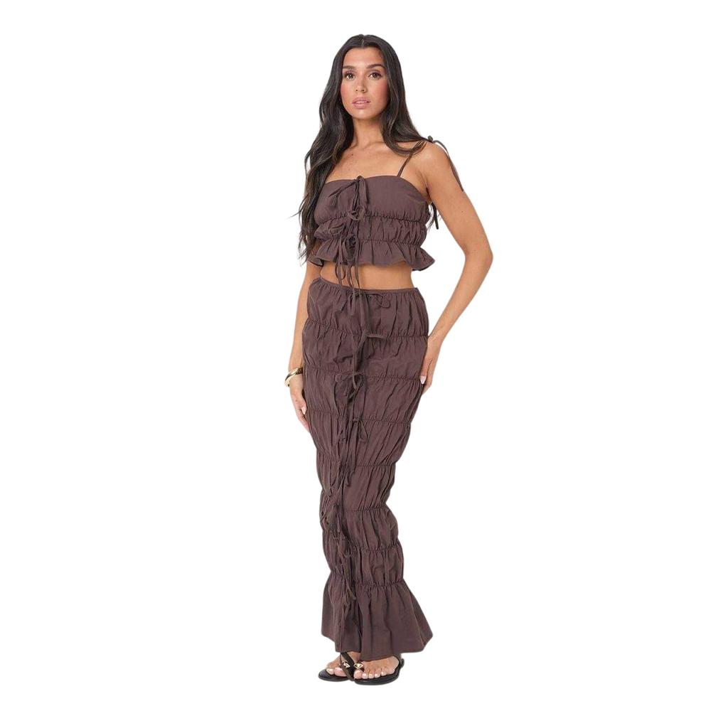 I Saw It First Womens/Ladies Poplin Maxi Skirt