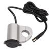 Motorcycle USB Charger Waterproof 12V Power Adapter Digital Display Voltage with Switch
