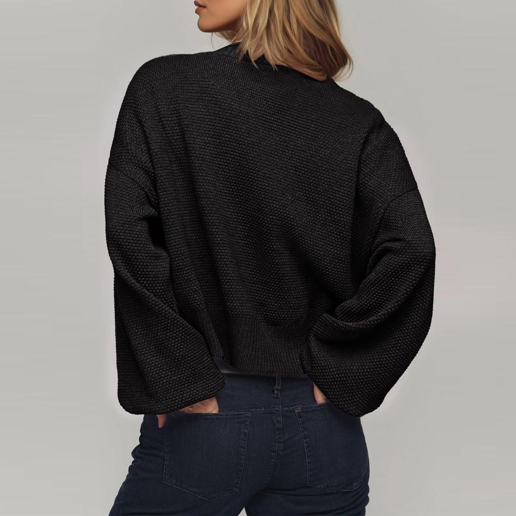 Women's Cardigan Sweaters Lightweight R-Neck Long Sleeve Outfits Fall Fashion Clothing