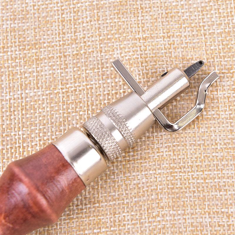 7 In 1 Set Pro Leathercraft Adjustable Stitching And Groover Crease Leather Tool