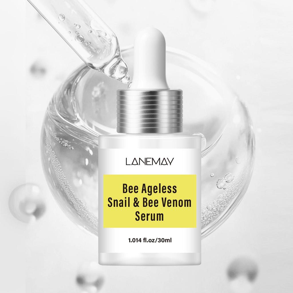 Bee Ageless Snail & Bee Venom Serum-Moisturizing Skin-Promotes A Smoother, More Refined Skin Texture-Suitable For All Skin Types, 30ml