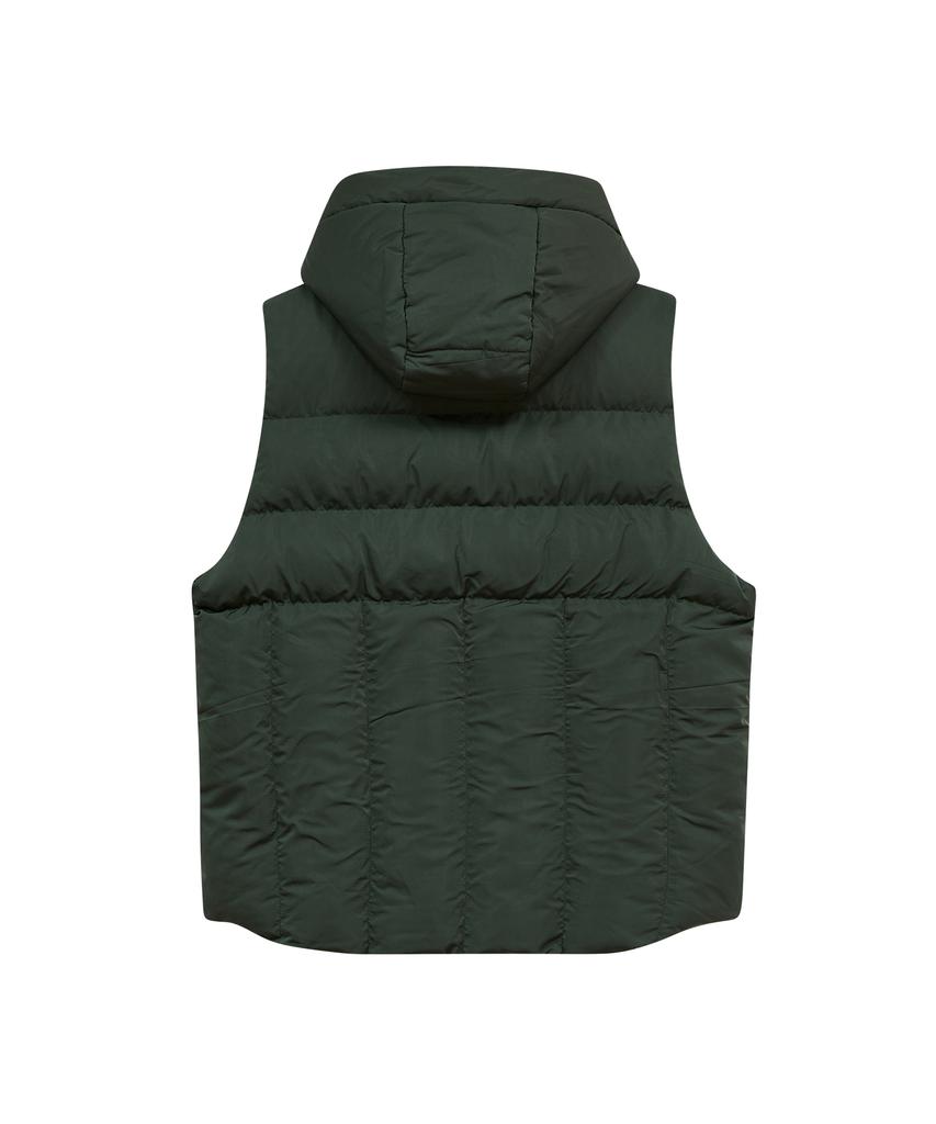 Standarderror 87-Stan022 Essential 2-Way Detachable Hooded Padded Vest Deep Green