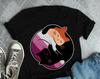 Lesbian Pride Shirt, , Lesbian Flag Pride Gift, LGBT T-shirt, Gay Pride Month Festival Tee, Yin Yang Cat, Sapphic, Subtle, Discreet