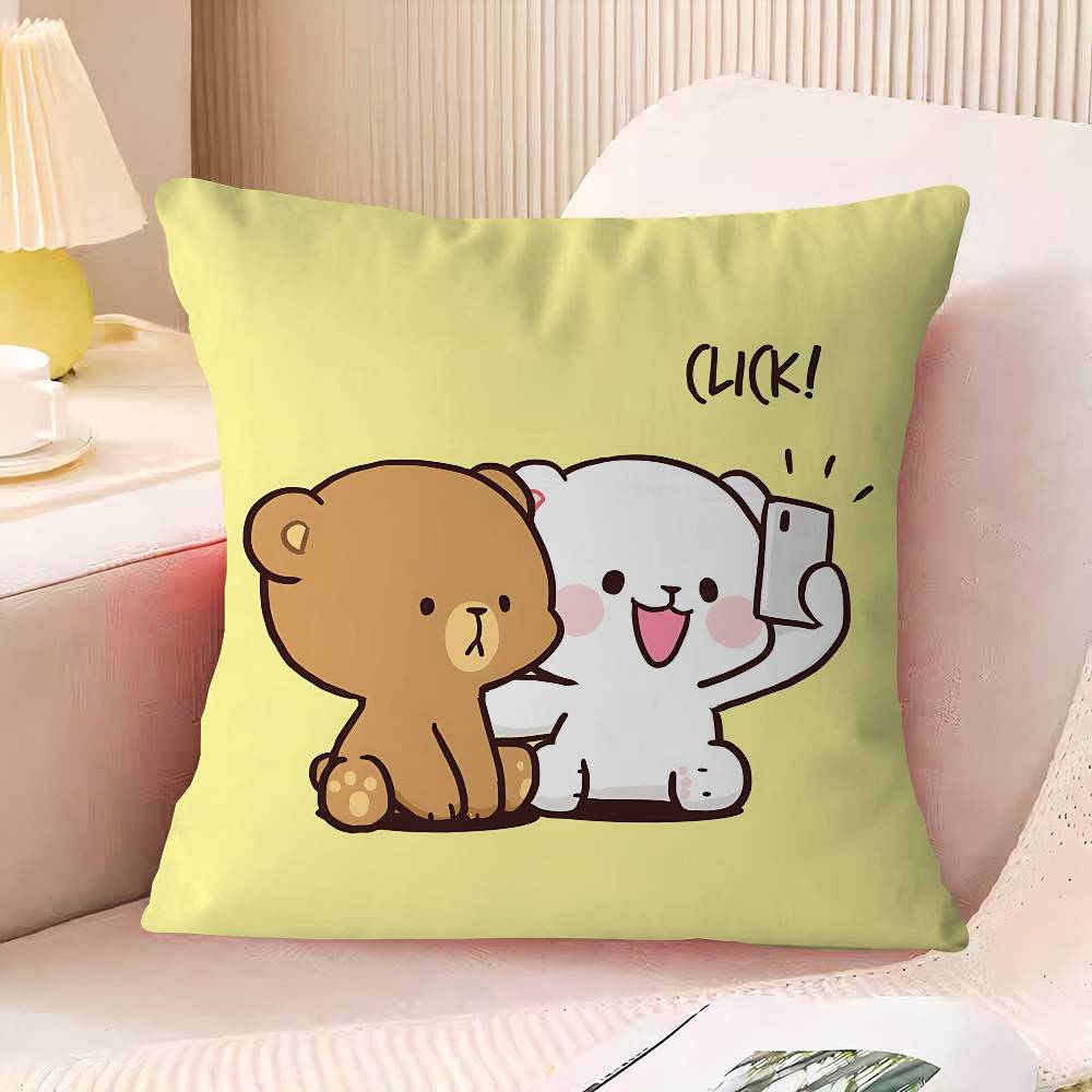 M-MilkS Cute M-Mocha Cushion Cover Pillowcase Upholstery Sofa Throw Pillow Home Decor Pillowcas