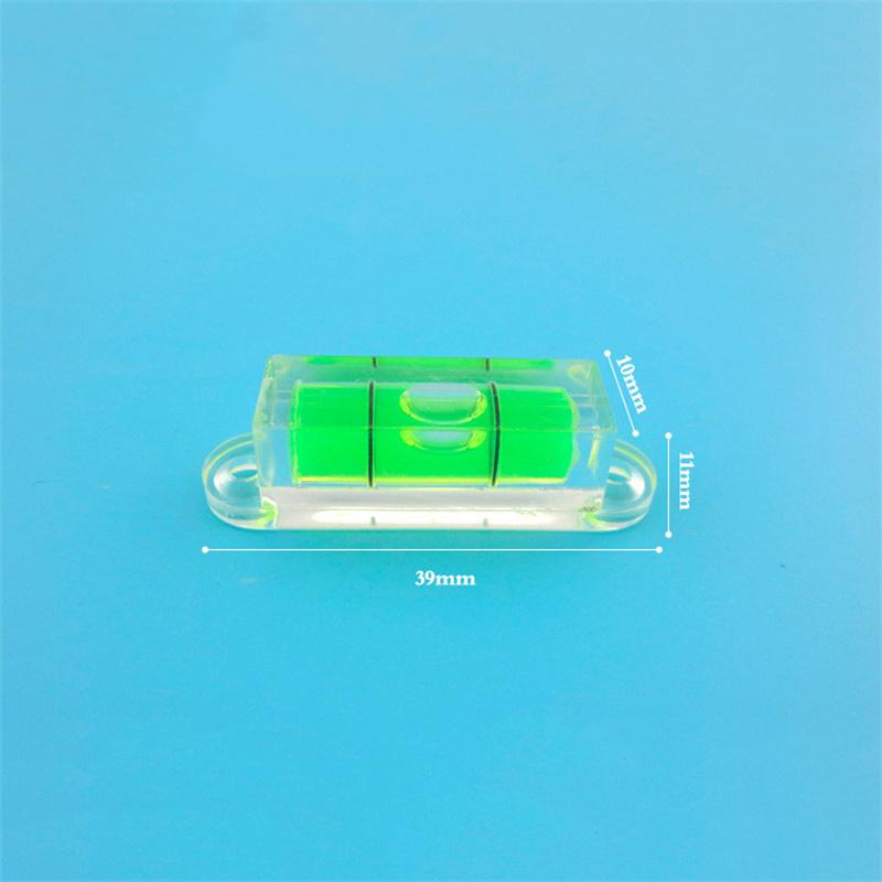 Square Spirit Level With Ears Bubble For DIY TV bracket instrument equipment Green Round level bubble Mini Leveling Shelf