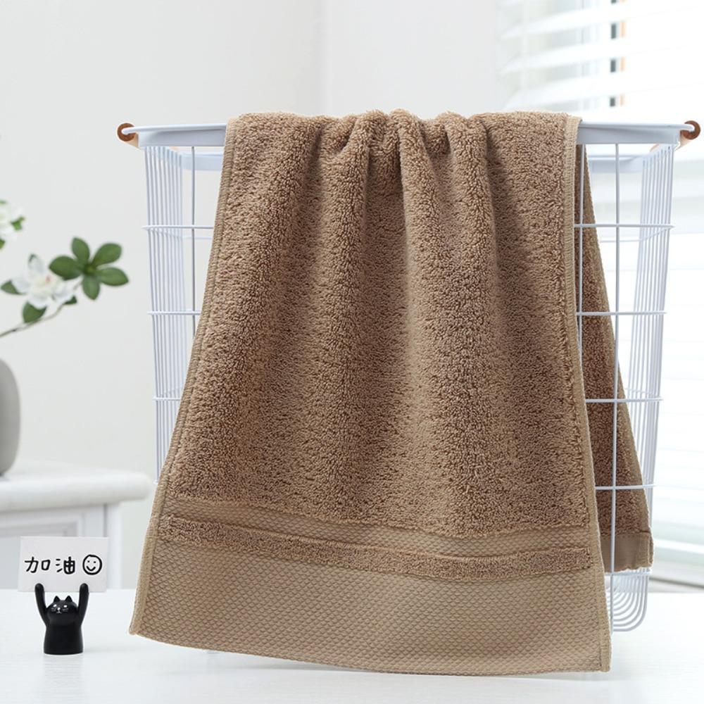 Spot large thickened cotton souvenir towel hotel men's sports face towel plain color broken gear water absorption