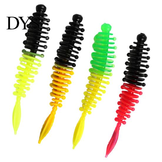 Bright Color 8Pcs/Set 5.5cm/1.3g Fishing Lure Simulated Flexible Vivid Reusable Fish Bite Attraction Universal Soft PVC Trout Artificial Worm Swimbait