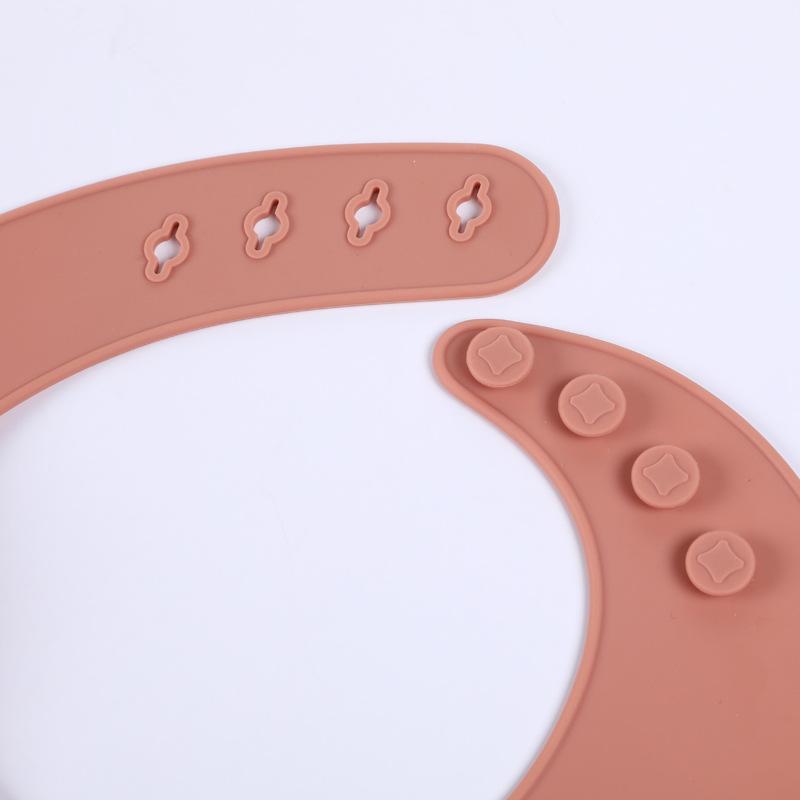 1pc Waterproof Bibs Baby Silicone Bibs Burp Cloths Adjustable Feeding Apron