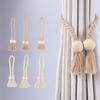 Magnetic Curtain Hooks Tiebacks Tie Backs Wooden Buckle Clips Holdbacks Curtain Tie For Living Room Bedroom Home Decoration NONE