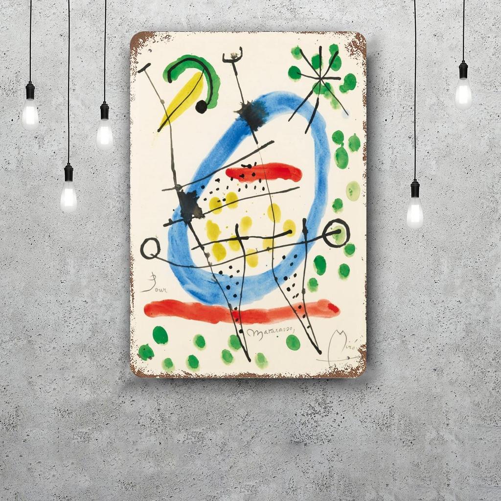 miro art Vintage Tin Sign Home Decor Wall Decor Art Wall Mural Room Decoration Decor Retro Metal Sign Plate Bar Posters