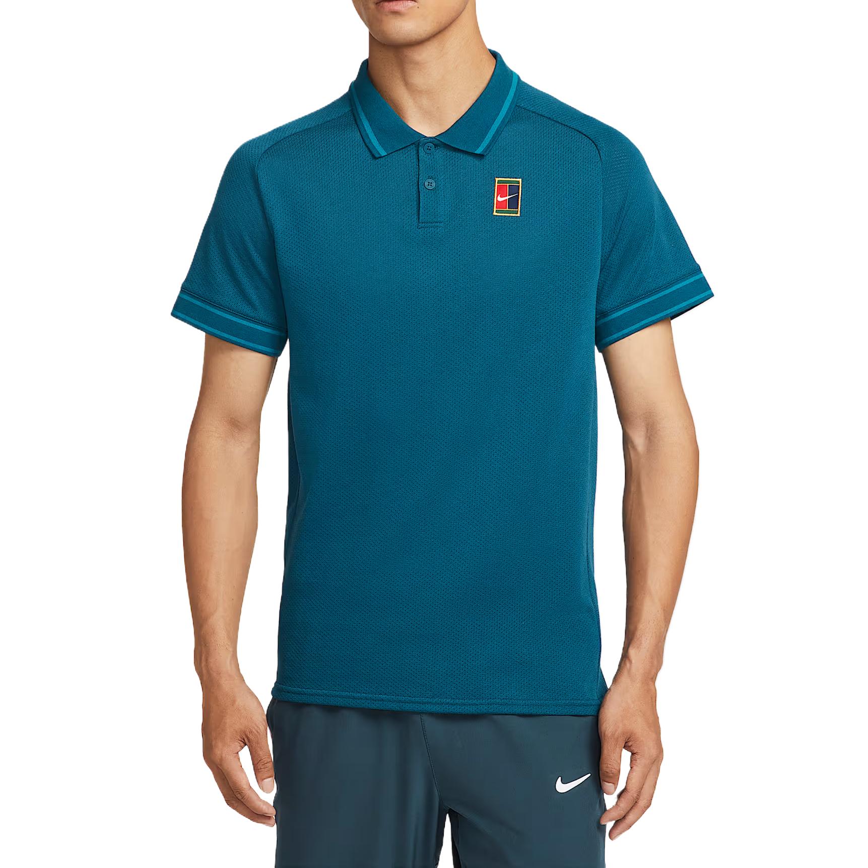 

Nike Court Heritage Удобная Модная Повседневная Универсальная Теннисная Рубашка Мужские топы FQ2102-415 S