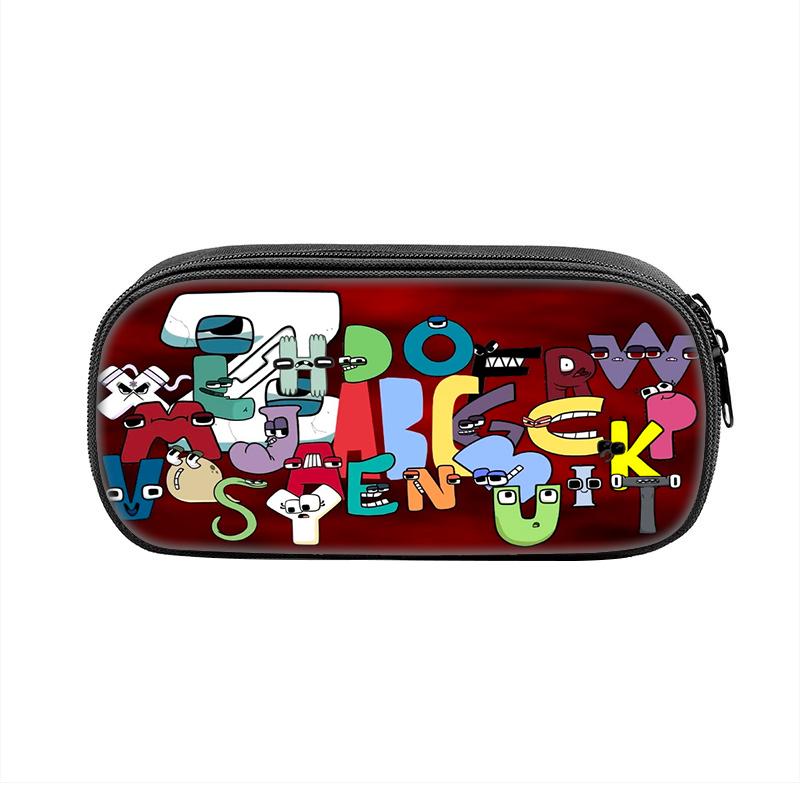 Game Alphabet Lore Cases Fun Cartoon Anime Pen Box Bag for Student Big Capacity School Supplies Zipper Pencilcases