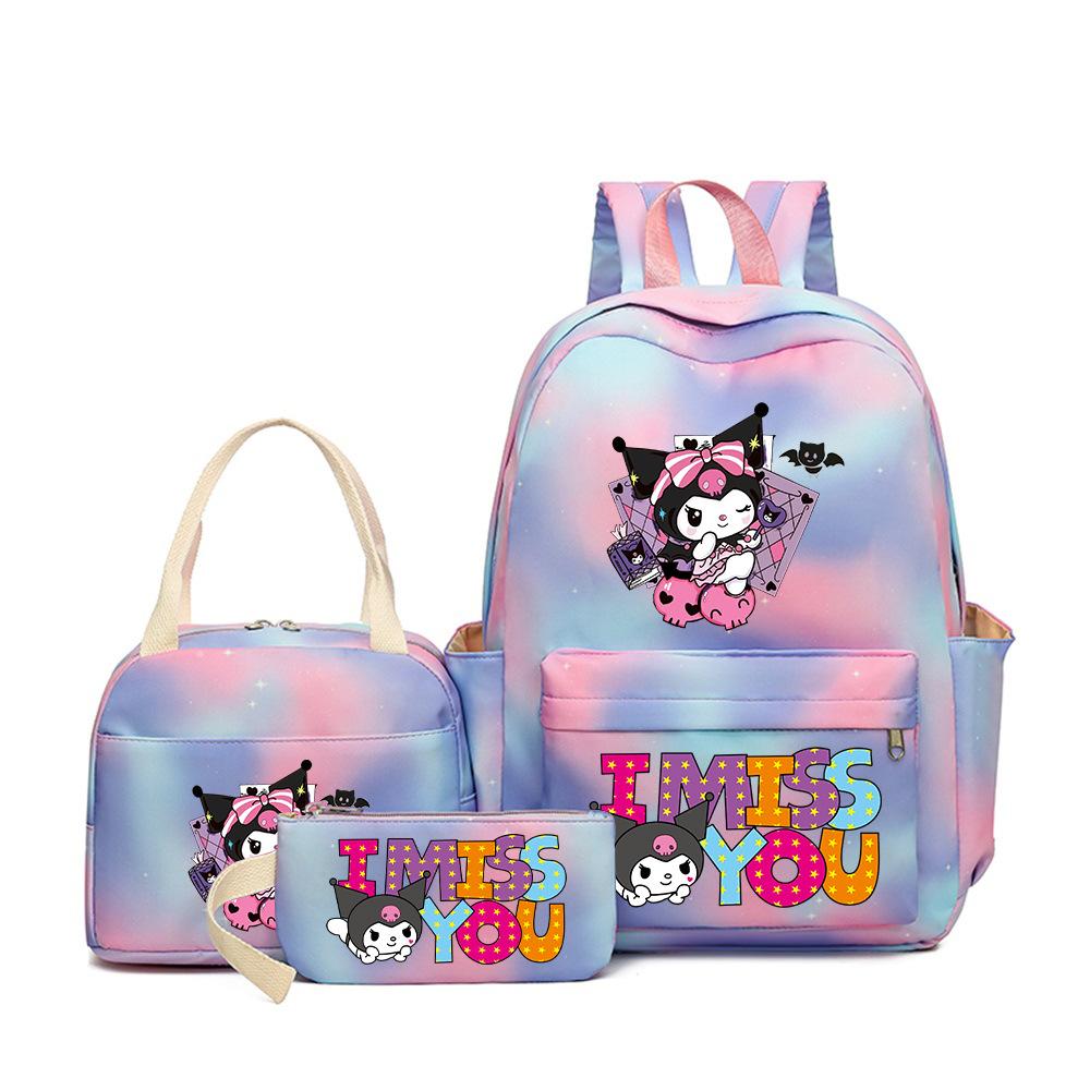 Student Schoolbag Cartoon Cute Large Capacity Backpack Lightweight Waterproof Middle School Student Backpack