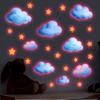 Creative Luminous Clouds Stars Kitchen Bathroom Living Room Bedroom Wall Beautification Stickers
