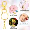 90Pcs/Set Key Chain Rings Pendants Keychain Hardware Key Hooks with Key Rings and Jump Ring DIY Crafts Keychain Making Supplies