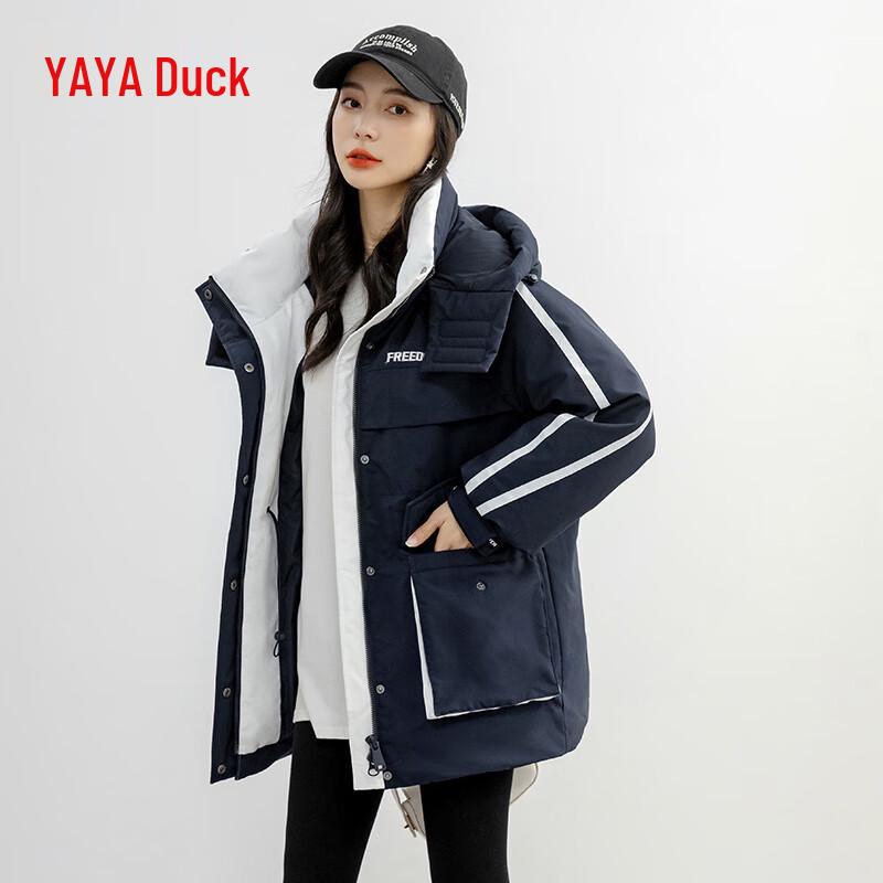 

YAYA Women s Mid-Length Hooded Down Jacket S