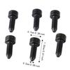 6PCS Metal Guitar Hex Head Screws Black Golden Silver Guitar Mounting Screws  Electric Guitar