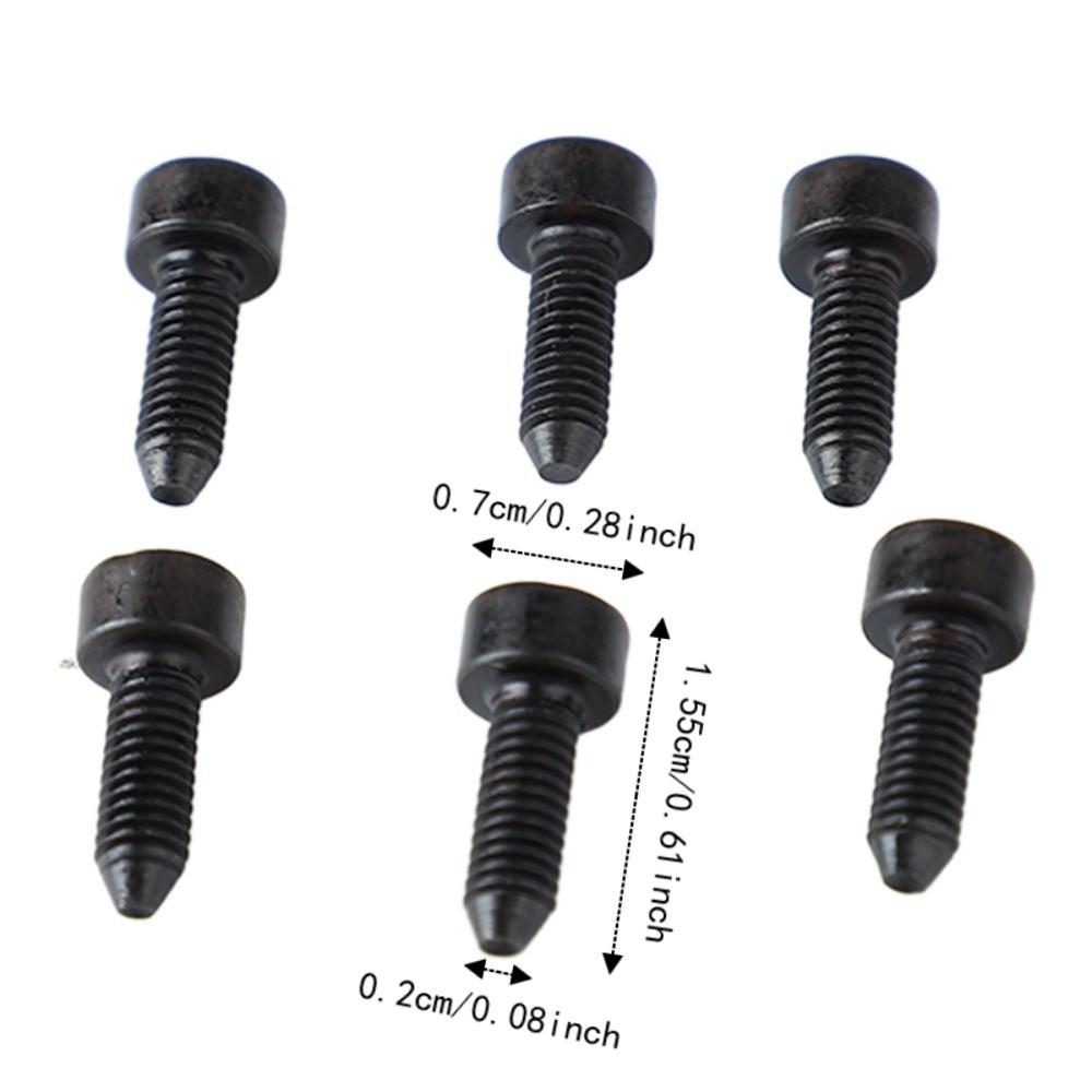6PCS Metal Guitar Hex Head Screws Black Golden Silver Guitar Mounting Screws Electric Guitar
