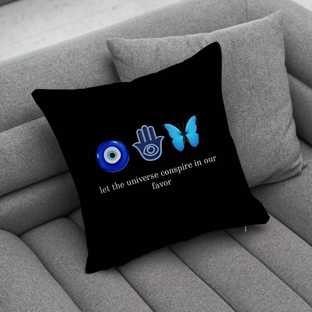 LLucky Blue Evil Eye Pillow Case Pillowcase Home Sofa Cushions Car Cushions Pillowcover Office Pillowshell Pillow