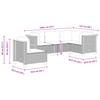 Vidaxl 5-Cz. Garden Lounge Set, Cushions, Black PE Rattan