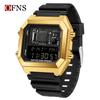 SANDA Dual-Time Multifunction Student Sports Watch - Square, Waterproof, Electronic