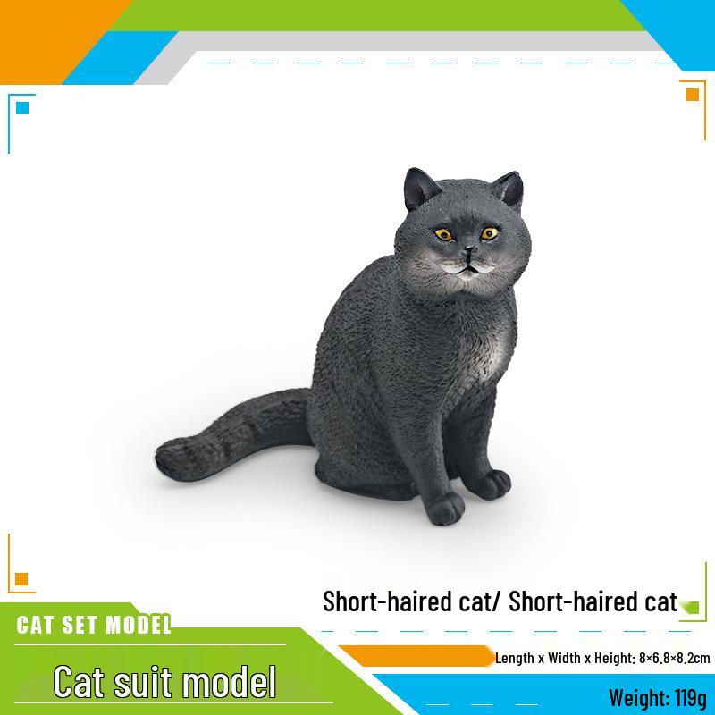 Cross-Border Cat Simulation: Children s Cognitive Shorthaired Palace Cat Doll