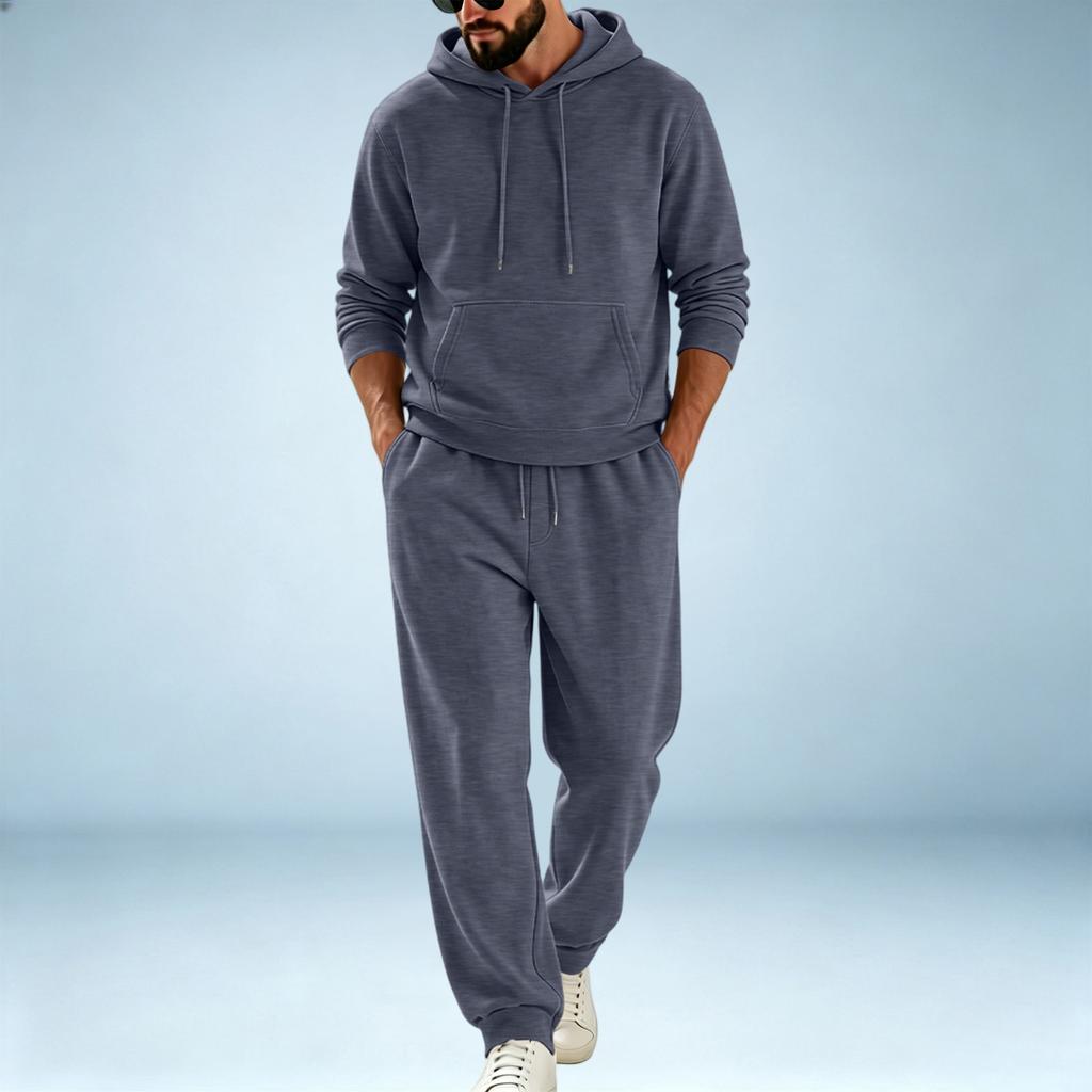 Herren Pullover Hoodie Sweatshirt Sportliches Set für Training und Freizeit