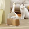 Color-Block Litter Scoop with Base Set, Wall-Hanging Pet Cleaning Tool