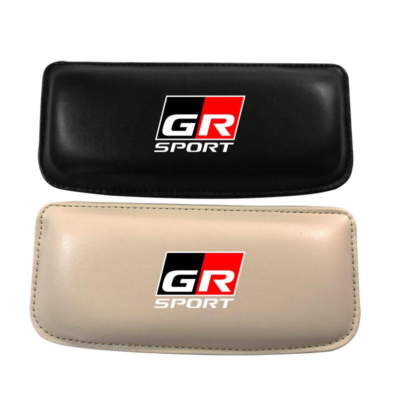 Leather Knee Pad Car Interior Pillow Comfortable Elastic Cushion for Toyota GR RAV4 Prius CHR Camry TRD GT86 Corolla Yaris Auris
