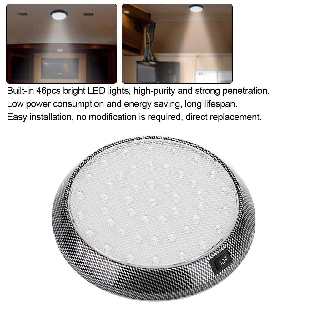 Universal 12V 46LED Car Ceiling Light Interior Dome Reading Lights Bulbs Roof Lamp