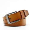 Men's Antique Real Yellow Cowhide Whole Sheet Two-layer Leather Belt Fashionable Pin Buckle Men's Korean Style Versatile Trousers Belt