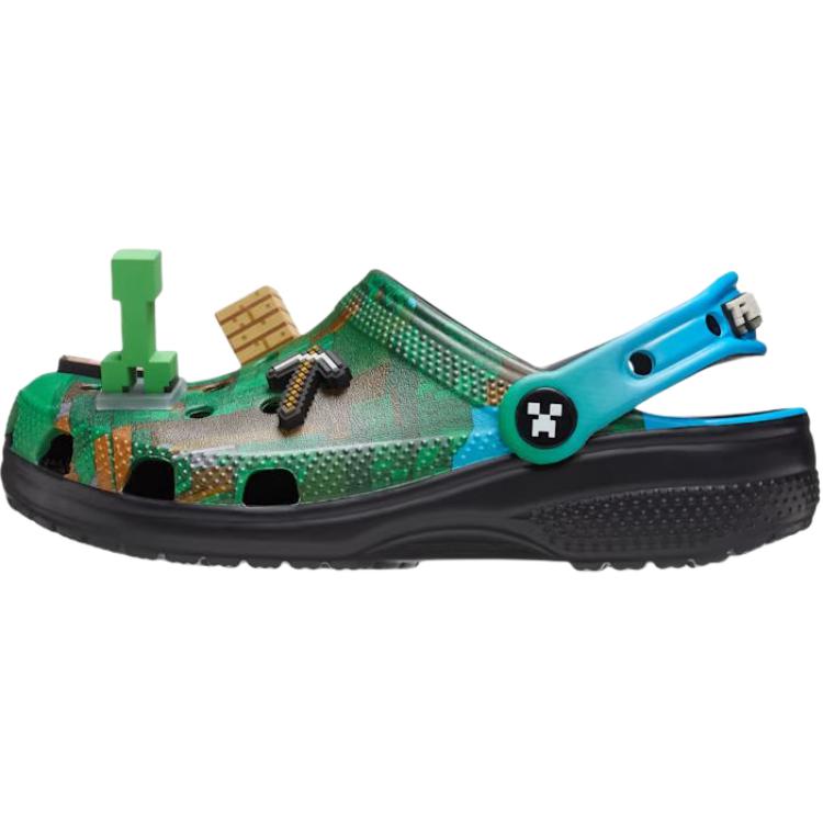 Crocs Minecraft x Classic Clog Dětské Zelené Modré Dětské Tenisky 210830-90H