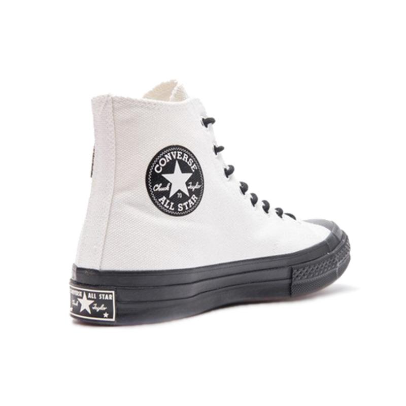 Converse Chuck Taylor All Star 1970s Hi Comfortable Casual High-Top Canvas Shoes Unisex Light Gray White