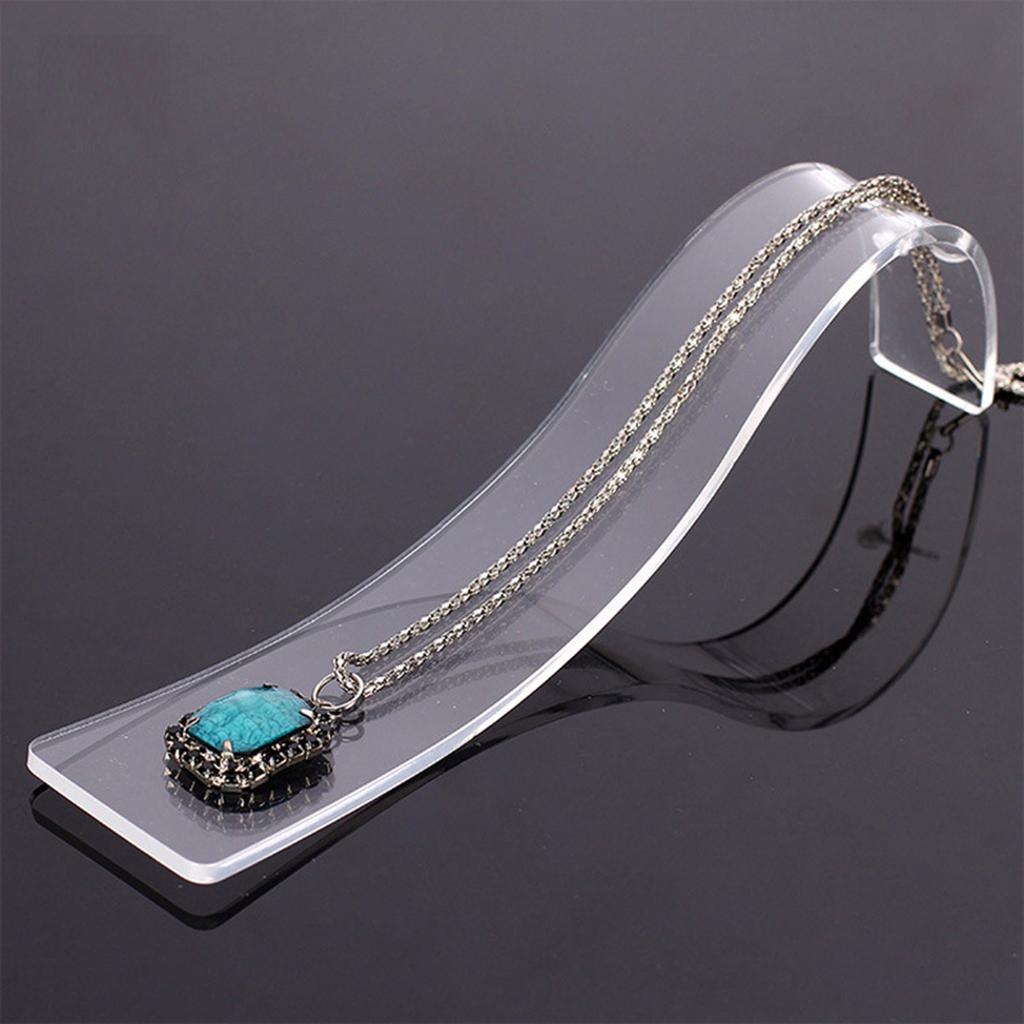 Versatile Bracelet Display Stand Portable Curved Shaped Necklace Organizer Acrylic Handchain Stand Jewellery Organizer