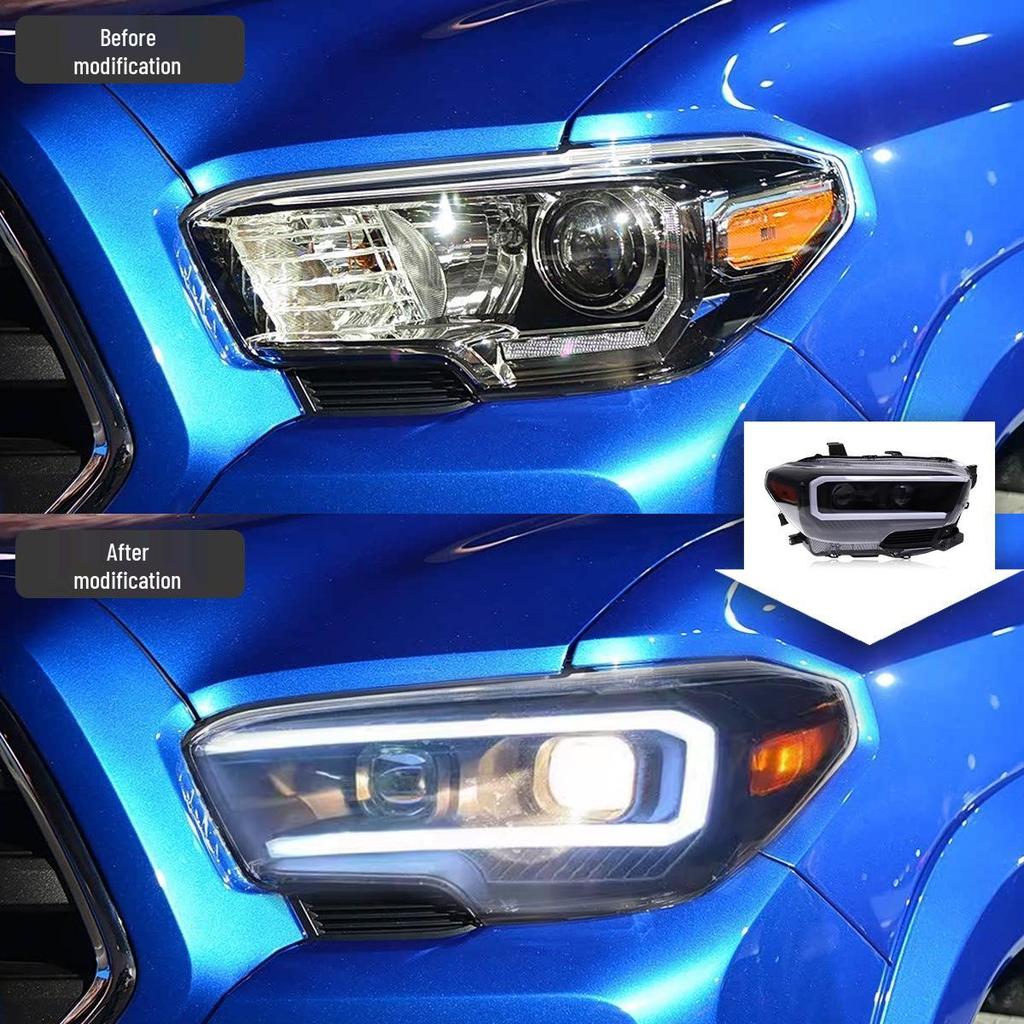 16-23 Toyota Tacoma LED DRL Turn Signal Headlight Assembly